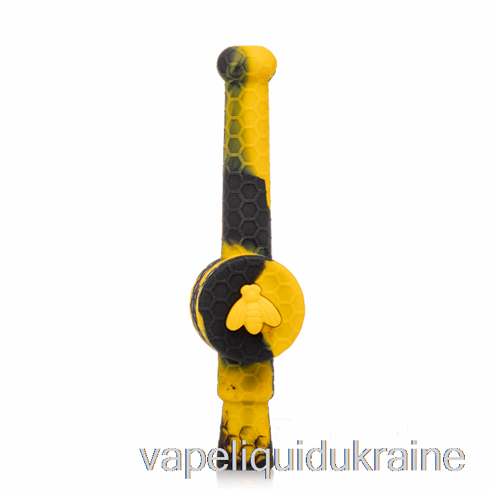 Vape Liquid Ukraine Stratus Reclaimer Honey Dipper Silicone Dab Straw Sol (Black / Yellow)